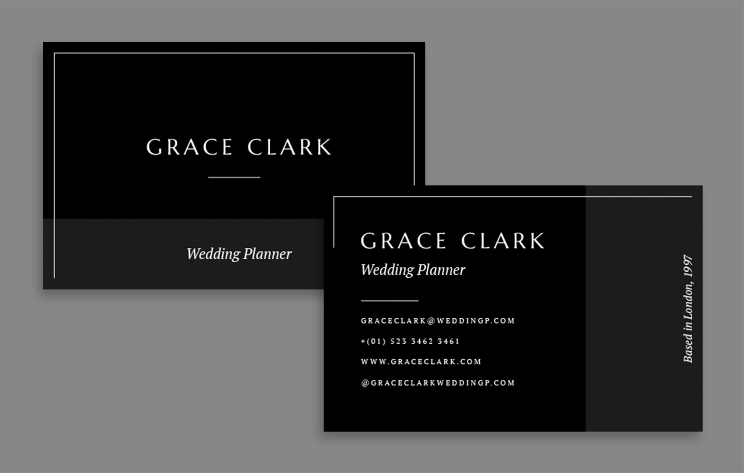 Printed business cards